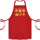 Funny Chicken Humour Chef BBQ Food Cook Cotton Apron 100% Organic Red