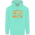 Funny Chicken Humour Chef BBQ Food Cook Mens 80% Cotton Hoodie Peppermint
