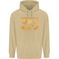 Funny Chicken Humour Chef BBQ Food Cook Mens 80% Cotton Hoodie Sand
