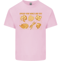 Funny Chicken Humour Chef BBQ Food Cook Mens Cotton T-Shirt Tee Top Light Pink