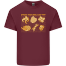 Funny Chicken Humour Chef BBQ Food Cook Mens Cotton T-Shirt Tee Top Maroon