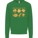 Funny Chicken Humour Chef BBQ Food Cook Mens Sweatshirt Jumper Irish Green
