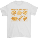 Funny Chicken Humour Chef BBQ Food Cook Mens T-Shirt 100% Cotton White