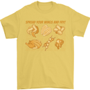 Funny Chicken Humour Chef BBQ Food Cook Mens T-Shirt 100% Cotton Yellow