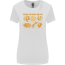Funny Chicken Humour Chef BBQ Food Cook Womens Wider Cut T-Shirt White