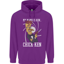 Funny Chicken Spy Parody Childrens Kids Hoodie Purple