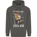 Funny Chicken Spy Parody Childrens Kids Hoodie Storm Grey