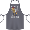Funny Chicken Spy Parody Cotton Apron 100% Organic Steel
