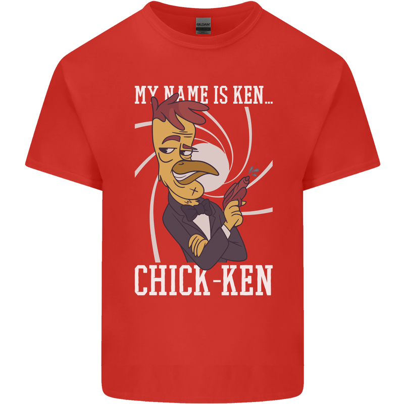 Funny Chicken Spy Parody Kids T-Shirt Childrens Red