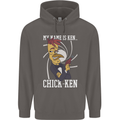 Funny Chicken Spy Parody Mens 80% Cotton Hoodie Charcoal