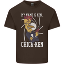 Funny Chicken Spy Parody Mens Cotton T-Shirt Tee Top Dark Chocolate