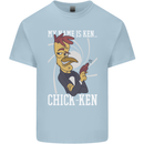 Funny Chicken Spy Parody Mens Cotton T-Shirt Tee Top Light Blue