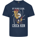 Funny Chicken Spy Parody Mens Cotton T-Shirt Tee Top Navy Blue