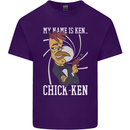 Funny Chicken Spy Parody Mens Cotton T-Shirt Tee Top Purple
