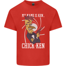 Funny Chicken Spy Parody Mens Cotton T-Shirt Tee Top Red