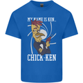 Funny Chicken Spy Parody Mens Cotton T-Shirt Tee Top Royal Blue