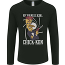 Funny Chicken Spy Parody Mens Long Sleeve T-Shirt Black