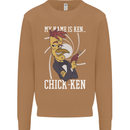Funny Chicken Spy Parody Mens Sweatshirt Jumper Caramel Latte