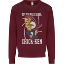 Funny Chicken Spy Parody Mens Sweatshirt Jumper Maroon