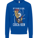 Funny Chicken Spy Parody Mens Sweatshirt Jumper Royal Blue