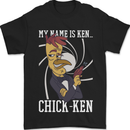 Funny Chicken Spy Parody Mens T-Shirt 100% Cotton Black
