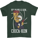 Funny Chicken Spy Parody Mens T-Shirt 100% Cotton Forest Green