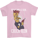 Funny Chicken Spy Parody Mens T-Shirt 100% Cotton Light Pink