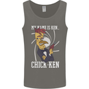 Funny Chicken Spy Parody Mens Vest Tank Top Charcoal