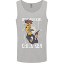 Funny Chicken Spy Parody Mens Vest Tank Top Sports Grey