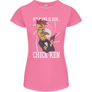 Funny Chicken Spy Parody Womens Petite Cut T-Shirt Azalea