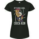 Funny Chicken Spy Parody Womens Petite Cut T-Shirt Black