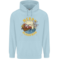 Funny Chickens Merry Cluckmas Childrens Kids Hoodie Light Blue
