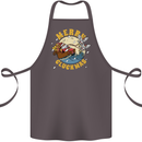 Funny Chickens Merry Cluckmas Cotton Apron 100% Organic Dark Grey