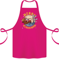 Funny Chickens Merry Cluckmas Cotton Apron 100% Organic Pink