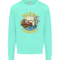Funny Chickens Merry Cluckmas Kids Sweatshirt Jumper Peppermint
