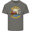 Funny Chickens Merry Cluckmas Kids T-Shirt Childrens Charcoal