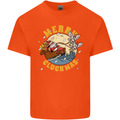 Funny Chickens Merry Cluckmas Kids T-Shirt Childrens Orange