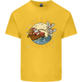 Funny Chickens Merry Cluckmas Kids T-Shirt Childrens Yellow
