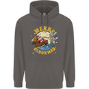 Funny Chickens Merry Cluckmas Mens 80% Cotton Hoodie Charcoal