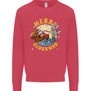 Funny Chickens Merry Cluckmas Mens Sweatshirt Jumper Heliconia