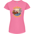 Funny Chickens Merry Cluckmas Womens Petite Cut T-Shirt Azalea
