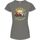 Funny Chickens Merry Cluckmas Womens Petite Cut T-Shirt Charcoal
