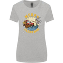 Funny Chickens Merry Cluckmas Womens Wider Cut T-Shirt Sports Grey