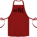 Funny Child to Mother Evolution Mothers Day Cotton Apron 100% Organic Maroon