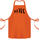 Funny Child to Mother Evolution Mothers Day Cotton Apron 100% Organic Orange
