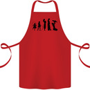 Funny Child to Mother Evolution Mothers Day Cotton Apron 100% Organic Red