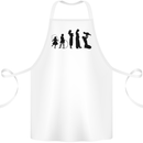 Funny Child to Mother Evolution Mothers Day Cotton Apron 100% Organic White