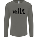 Funny Child to Mother Evolution Mothers Day Mens Long Sleeve T-Shirt Charcoal