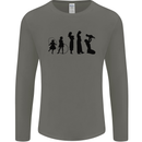 Funny Child to Mother Evolution Mothers Day Mens Long Sleeve T-Shirt Charcoal