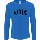 Funny Child to Mother Evolution Mothers Day Mens Long Sleeve T-Shirt Royal Blue